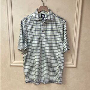 FootJoy Men's Green Checkered Shirt